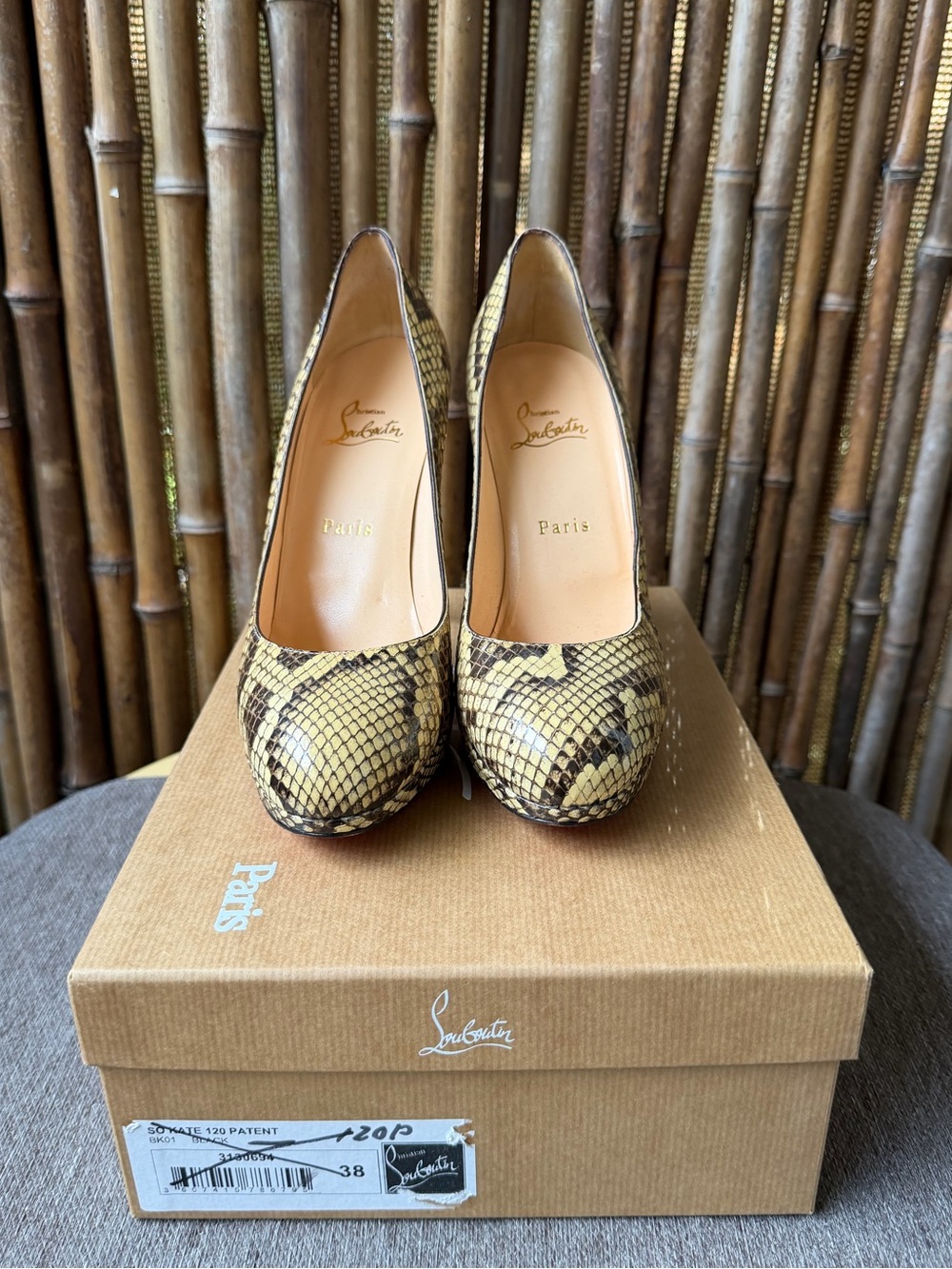 CHRISTIAN LOUBOUTIN  snake skin Leather Simple Pump - Picture 10 of 10